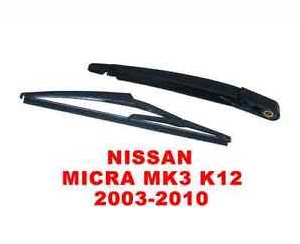 NISSAN MICRA MK3 K12 2003-2010 ARKA CAM SİLECEK KOLU VE SÜPÜRGESİ